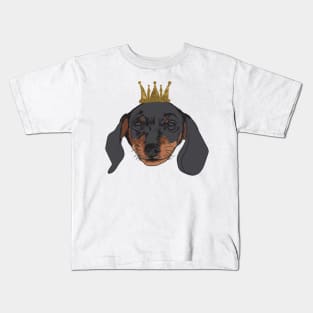 Dachshund King Kids T-Shirt